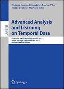 Advanced Analysis And Learning On Temporal Data