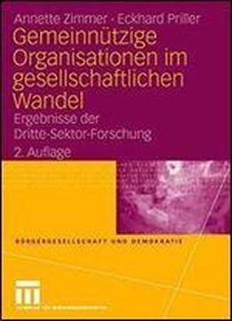 Gemeinnutzige Organisationen Im Gesellschaftlichen Wandel