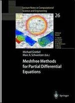 Meshfree Methods For Partial Differential Equations