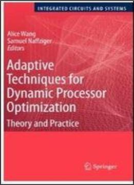Adaptive Techniques For Dynamic Processor Optimization: Theory And Practice (integrated Circuits And Systems)