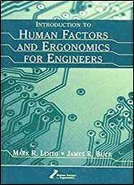 Introduction To Human Factors And Ergonomics For Engineers
