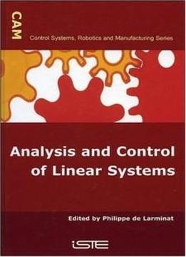 Analysis And Control Of Linear Systems (iste)