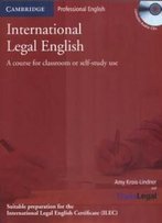 International Legal English Student's Book With Audio Cds (3): A Course For Classroom Or Self-Study Use (Cambridge Professional English)