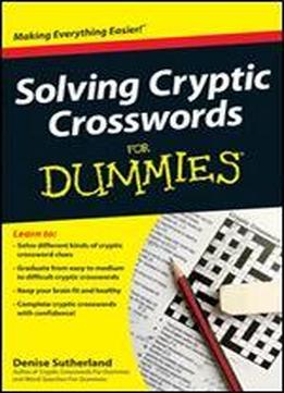 Solving Cryptic Crosswords For Dummies, 1st Edition