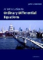 An Introduction To Ordinary Differential Equations (Cambridge Texts In Applied Mathematics)