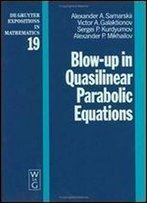 Blow-Up In Quasilinear Parabolic Equations (Degruyter Expositions In Mathematics)