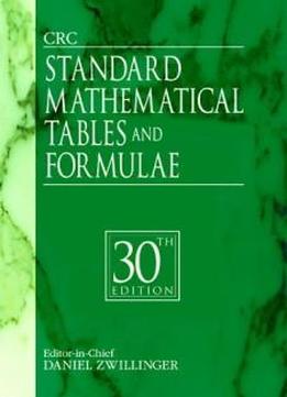 Crc Standard Mathematical Tables And Formulae, 30th Edition