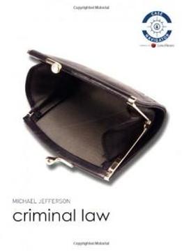 Criminal Law: Uk Edition (foundation Studies In Law)