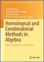 Homological And Combinatorial Methods In Algebra: Saa 4, Ardabil, Iran, August 2016 (Springer Proceedings In Mathematics & Statistics)