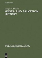 Hosea And Salvation History (Beiheft Zur Zeitschrift Fur Die Alttestamentliche Wissenschaft)