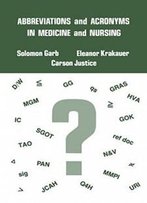 Abbreviations And Acronyms In Medicine And Nursing