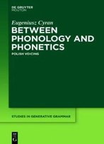 Between Phonology And Phonetics: Polish Voicing (Studies In Generative Grammar [Sgg])
