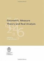 Geometric Measure Theory And Real Analysis (Publications Of The Scuola Normale Superiore)