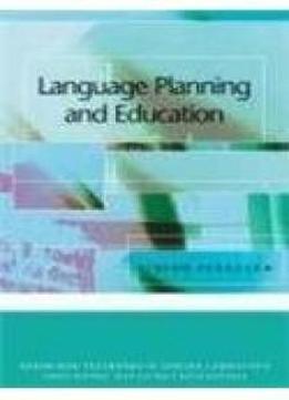 Language Planning And Education (edinburgh Textbooks In Applied Linguistics)