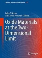 Oxide Materials At The Two-Dimensional Limit (Springer Series In Materials Science)