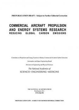 Commercial Aircraft Propulsion And Energy Systems Research: Reducing Global Carbon Emissions