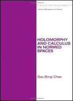 Holomorphy And Calculus In Normed Spaces (Monographs And Textbooks In Pure And Applied Mathematics)