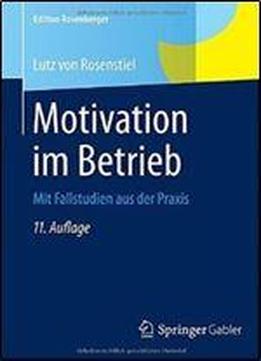 Motivation Im Betrieb: Mit Fallstudien Aus Der Praxis (edition Rosenberger)