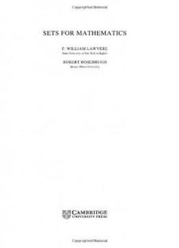 Sets For Mathematics