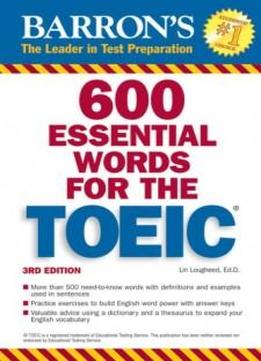 600 Essential Words For The Toeic: With Audio Cd (barron's Essential Words For The Toeic (w/cd))