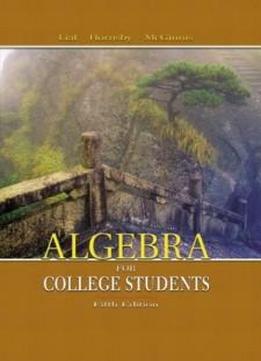 Algebra For College Students (5th Edition) (mathxl Tutorials On Cd Series)