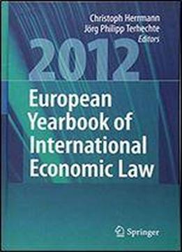 European Yearbook Of International Economic Law 2012