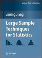 Large Sample Techniques For Statistics (Springer Texts In Statistics)
