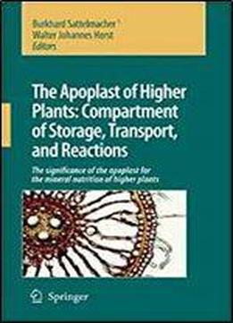 The Apoplast Of Higher Plants: Compartment Of Storage, Transport And Reactions: The Significance Of The Apoplast For The Mineral Nutrition Of Higher Plants