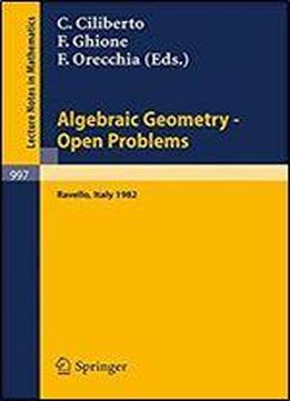 Algebraic Geometry - Open Problems: Proceedings Of The Conference Held In Ravello, May 31 - June 5, 1982 (lecture Notes In Mathematics) (english And French Edition)