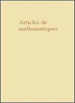 Articles De Mathematiques