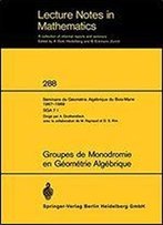 Groupes De Monodromie En Geometrie Algebrique: Seminaire De Geometrie Algebrique Du Bois-Marie 1967-1969. (Sga 7 I) (Lecture Notes In Mathematics)
