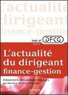 L'actualite Du Dirigeant Finance-gestion - Tome 2 : Financiers, Des Acteurs Engages Au Service De L'entreprise - ...