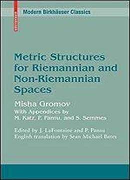 Metric Structures For Riemannian And Non-riemannian Spaces (modern Birkhauser Classics)