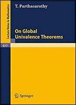 On Global Univalence Theorems (lecture Notes In Mathematics, Vol. 977)