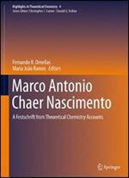 Marco Antonio Chaer Nascimento: A Festschrift From Theoretical Chemistry Accounts (highlights In Theoretical Chemistry)