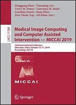 Medical Image Computing And Computer Assisted Intervention - Miccai 2019: 22nd International Conference, Shenzhen, China, October 13-17, 2019, Proceedings, Part Vi (lecture Notes In Computer Science)