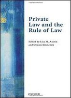 Private Law And The Rule Of Law