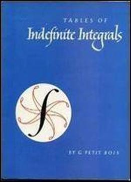 Tables Of Indefinite Integrals