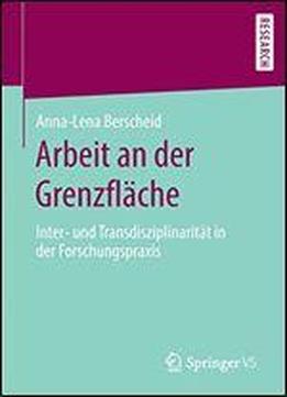 Arbeit An Der Grenzflache: Inter- Und Transdisziplinaritat In Der Forschungspraxis