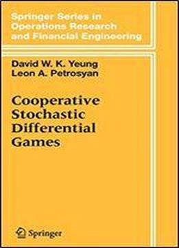 Cooperative Stochastic Differential Games