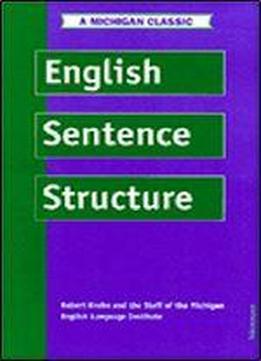 English Sentence Structure (intensive Course In English)