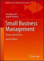 Small Business Management: Theory And Practice