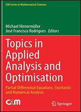 Topics In Applied Analysis And Optimisation: Partial Differential Equations, Stochastic And Numerical Analysis (cim Series In Mathematical Sciences)