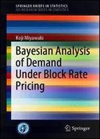 Bayesian Analysis Of Demand Under Block Rate Pricing (Springerbriefs In Statistics)