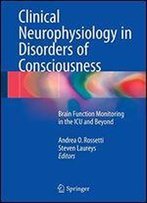 Clinical Neurophysiology In Disorders Of Consciousness: Brain Function Monitoring In The Icu And Beyond