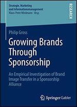 Growing Brands Through Sponsorship: An Empirical Investigation Of Brand Image Transfer In A Sponsorship Alliance
