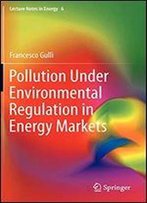 Pollution Under Environmental Regulation In Energy Markets (Lecture Notes In Energy)