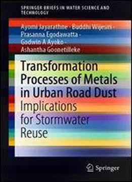 Transformation Processes Of Metals In Urban Road Dust: Implications For Stormwater Reuse (springerbriefs In Water Science And Technology)