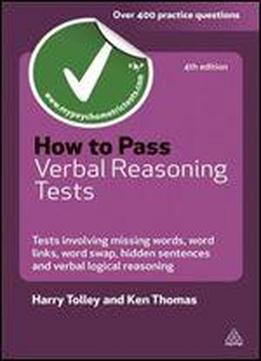 How To Pass Verbal Reasoning Tests