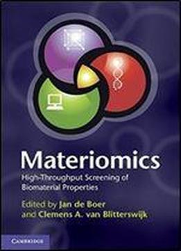 Materiomics: High-throughput Screening Of Biomaterial Properties